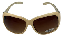 Load image into Gallery viewer, Ellen Tracy Womens Sunglass Cream Plastic Rectangle Brown Gradient Lens ET514 2