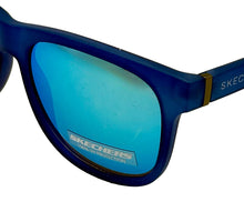 Load image into Gallery viewer, Skechers Mens Sunglass Matte Blue Square Plastic, Flash Lens SE8059. 91Z