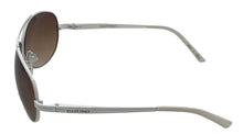 Load image into Gallery viewer, Ellen Tracy Womens White Metal Aviator Sunglass, Brown Gradient Lens ET518 2