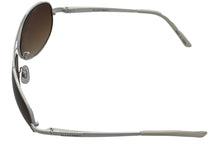 Load image into Gallery viewer, Ellen Tracy Womens White Metal Aviator Sunglass, Brown Gradient Lens ET518 2