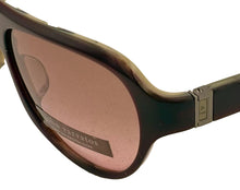 Load image into Gallery viewer, John Varvatos Mens Merlot Plastic Aviator Sunglass V735, Merlot Gradient Lens