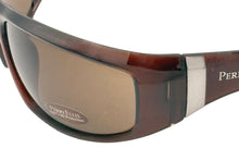 Load image into Gallery viewer, Perry Ellis Mens Sunglass Dark Crystal Brown Plastic Wrap, Gradient Lens PE17 1