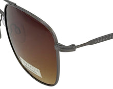 Load image into Gallery viewer, Perry Ellis Gunmetal Men Sunglass Square Metal Aviator Gradient Lens PE85 1