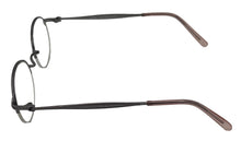 Load image into Gallery viewer, Bob Mackie Mens Satin Violet Round Rimless Metal Eyewear Frame. BM 854. 47mm
