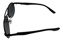 Load image into Gallery viewer, Timberland Sunglass Mens Black Metal Aviator, Smoke Gradient Lens TB7272. 1B