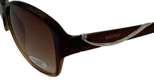 Load image into Gallery viewer, Ellen Tracy Womens Sunglass Brown Crystal Square Brown ET 545 1