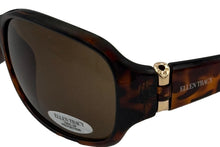 Load image into Gallery viewer, Ellen Tracy Womens Sunglass Tortoise Plastic Rectangle, Brown Lens ET 544 1