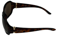 Load image into Gallery viewer, Ellen Tracy Womens Sunglass Tortoise Plastic Rectangle, Brown Lens ET 544 1