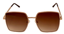 Load image into Gallery viewer, Guess Sunglass Womens Gold Oversized Square Gradient Lens GF0419. 28F