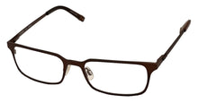 Load image into Gallery viewer, Tumi Mens Brown Stainless Steel Rectangle Eyewear Frame T106. 52mm