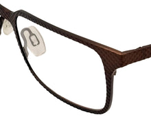 Load image into Gallery viewer, Tumi Mens Brown Stainless Steel Rectangle Eyewear Frame T106. 52mm