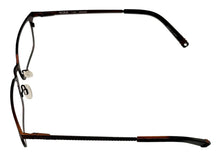 Load image into Gallery viewer, Tumi Mens Brown Stainless Steel Rectangle Eyewear Frame T106. 52mm