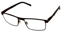 Load image into Gallery viewer, Tumi Mens Stailess Steel Rectangle Eyewear Frame T101 Brown 54mm