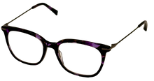 Load image into Gallery viewer, Jones New York Plastic Square Reading Glass, Purple Tortoise J240. 49mm. 2.0x