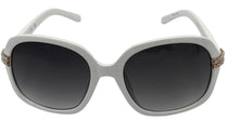 Load image into Gallery viewer, Guess Sunglass Womens White Overside Rectangle Plastic, Gradient Lens GF0405. 21