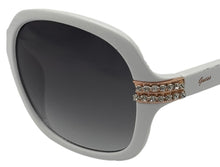 Load image into Gallery viewer, Guess Sunglass Womens White Overside Rectangle Plastic, Gradient Lens GF0405. 21