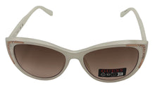 Load image into Gallery viewer, Guess Womens White Cat Eye Plastic Sunglass, Brown Gradient Lens GO00006 21F