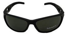 Load image into Gallery viewer, Timberland Mens Rectangle Matte Black Plastic Sunglass, Green Lens TB7124. 2N
