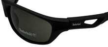 Load image into Gallery viewer, Timberland Mens Rectangle Matte Black Plastic Sunglass, Green Lens TB7124. 2N