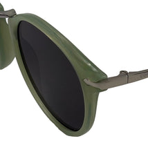 Load image into Gallery viewer, Converse Mens Green Silver Plastic Round Sunglass, Smoke Lens H076 Converse