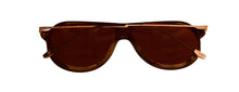 Load image into Gallery viewer, John Varvatos Mens Brown Plastic Aviator Sunglass, Brown Lens V778
