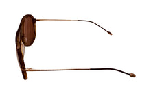 Load image into Gallery viewer, John Varvatos Mens Brown Plastic Aviator Sunglass, Brown Lens V778
