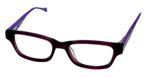 Load image into Gallery viewer, Lucky Ophthalmic Eyeglass Big Kids Rectangle Purple Plastic D705 46mm