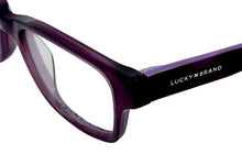 Load image into Gallery viewer, Lucky Big Kids Ophthalmic Purple Soft Rectangle Plastic Frame D705 49mm