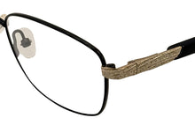 Load image into Gallery viewer, Jones New York Black Mens Metal Rectangle Eyewear Frame, J487 53mm