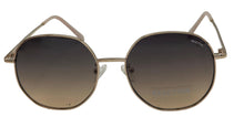Load image into Gallery viewer, Kenneth Cole Reaction Mens Sunglass Round Gold Metal Gradient KC1407. 32B