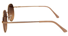 Load image into Gallery viewer, Kenneth Cole Reaction Mens Sunglass Round Gold Metal Gradient KC1407. 32B