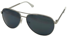 Load image into Gallery viewer, Guess Sunglass Mens Shiny Nickeltin Metal Aviator, Smoke Lens GF0251. 10A