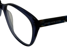 Load image into Gallery viewer, Jones New York Blue Unisex Plastic Soft Cat Eye Eyewear Frame, J774 57mm