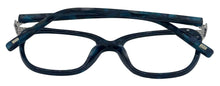 Load image into Gallery viewer, Jones New York Blue Havana Unisex Plastic Soft Square Eyewear , VJON783 52mm