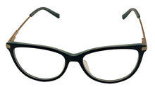 Load image into Gallery viewer, Jones New York Womens Teal Plastic Soft Square Eyewear Frame, VJON788. 56mm