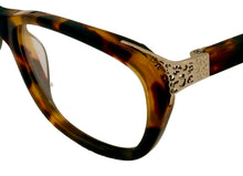 Load image into Gallery viewer, Jones New York Womens Rectangle Havana Plastic Eyewear Frame VJOP249. 48mm