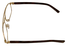 Load image into Gallery viewer, Tumi Mens Stainless Steel Rectangle Eyewear Frame VTU 017 Gold 54mm