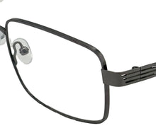 Load image into Gallery viewer, Jones New York Gunmetal Mens Metal Rectangle Eyewear Frame, VJOM371 58mm