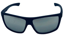 Load image into Gallery viewer, Guess Mens Matte Navy Rectangle Wrap Sunglasses, Silver Mirror Lens. GF0198. 91C