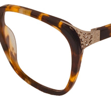 Load image into Gallery viewer, Jones New York Brown Havana Unisex Plastic Soft Square Eyewear , VJON783 52mm