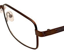 Load image into Gallery viewer, Jones New York Brown Mens Metal Rectangle Eyewear Frame, VJOM371 58mm