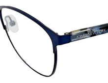 Load image into Gallery viewer, Jones New York Blue Mens Metal Soft Square Eyewear , J491 58mm