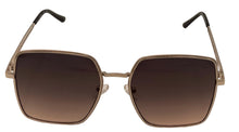 Load image into Gallery viewer, Guess Sunglass Womens Gold Oversized Square, Gradient Lens GF0419. 32B