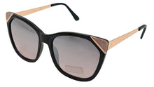 Load image into Gallery viewer, Guess Sunglass Womens Black Gold Cateye Plastic Mirror Lens GF0354 1U