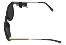 Load image into Gallery viewer, Converse Mens Round Nerd Plastic Black Sunglass, Blue Flash Lens Capitan