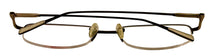 Load image into Gallery viewer, New Balance Mens Taupe Rectangle Rimless Metal Frame 364 3. 53mm