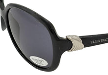 Load image into Gallery viewer, Ellen Tracy Women's Sunglass Black Demi Plastic Rectangle Gradient Lens ET549 3