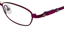 Load image into Gallery viewer, Jones New York Womens Metal Soft Rectangle Eyewear Frame, J132 Red 47mm