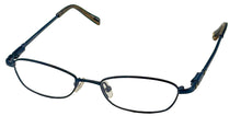 Load image into Gallery viewer, Jones New York Womens Metal Soft Rectangle Eyewear Frame, J132 Teal 47mm