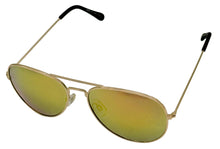 Load image into Gallery viewer, Tony Hawk Mens Sunglass Classic Gold Metal Aviator, Yellow Mirror Lens TH47 3